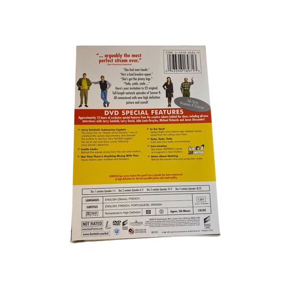 Seinfeld Season 6 Complete DVD Set 4 Discs Good Condition - Picture 7 of 7